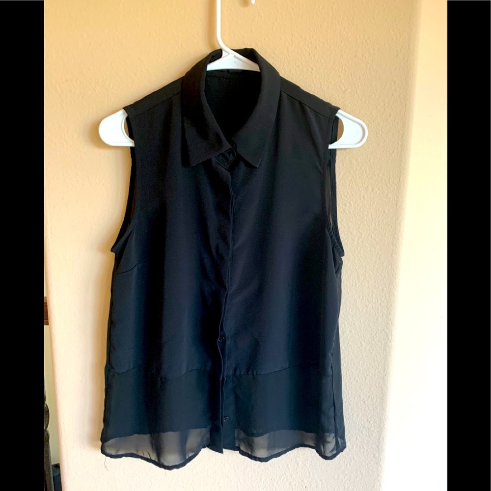Black button up shirt